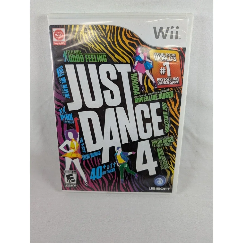 Just Dance 4 (Nintendo Wii, 2012) Complete CIB w/Manual Pre-owned